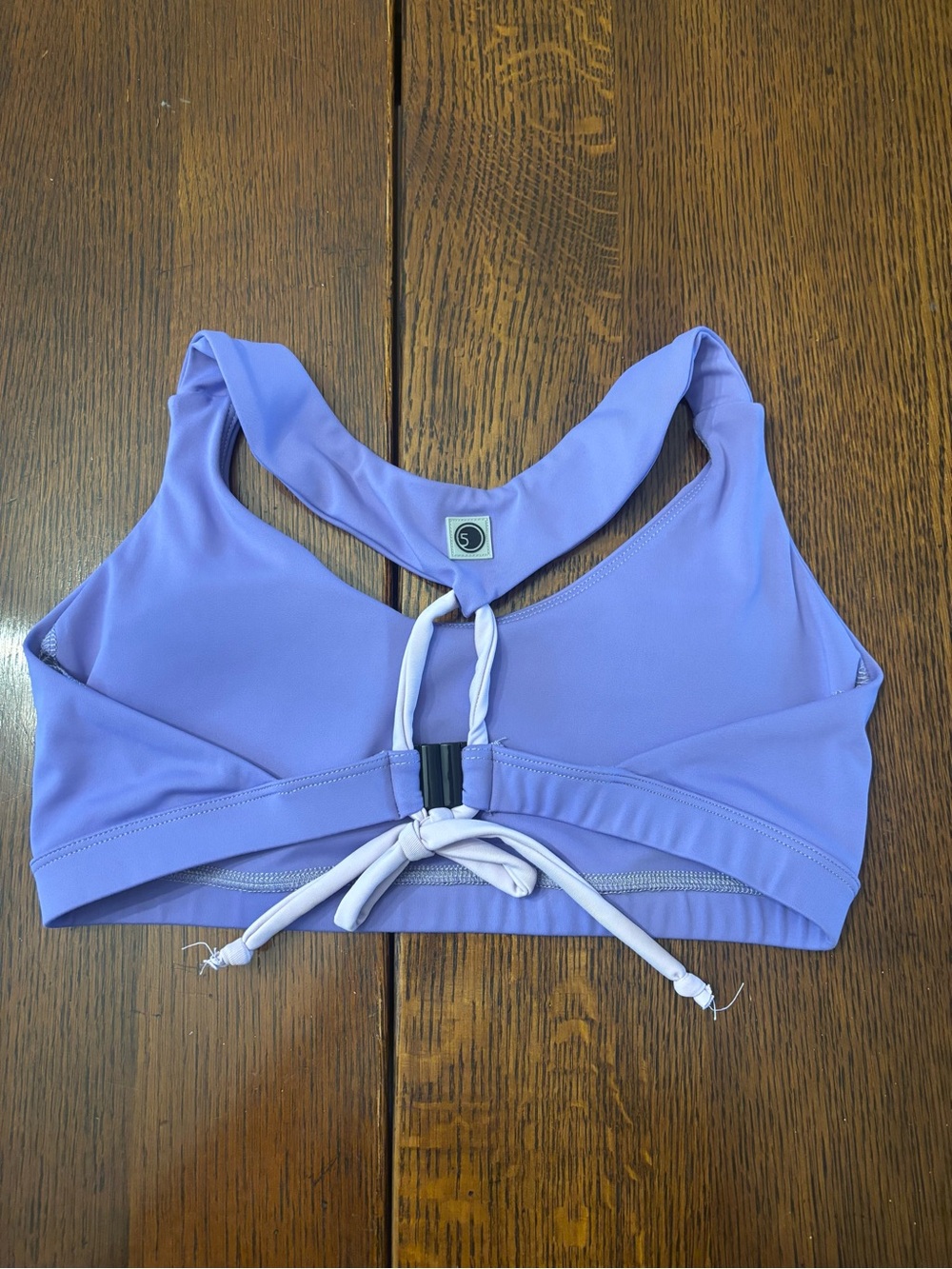 Five Dancewear Purple Lavender Sports Bra With Bow Detail Size Adult M
